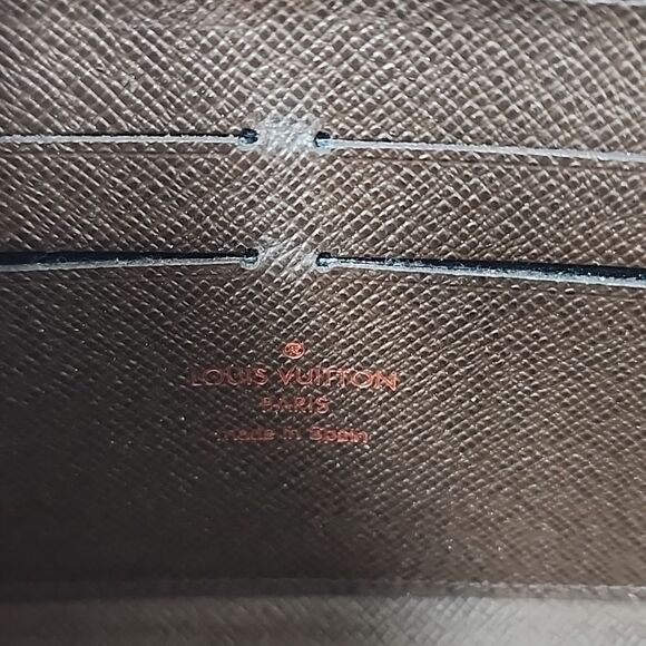 Authentic Louis Vuitton Damier Ebene Zip Around Wallet - Picture 7 of 8
